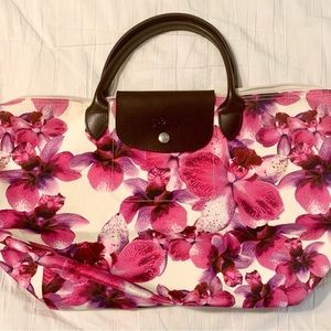 Floral Longchamp bag (never used)